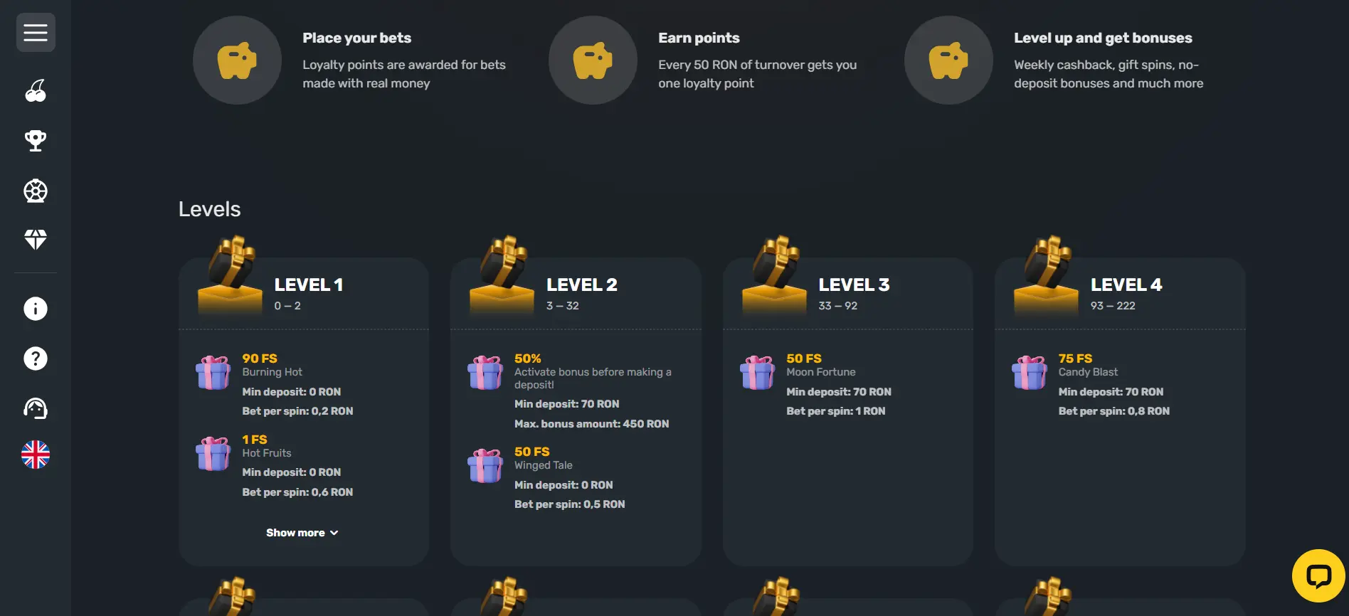 Prima Casino VIP-programma
